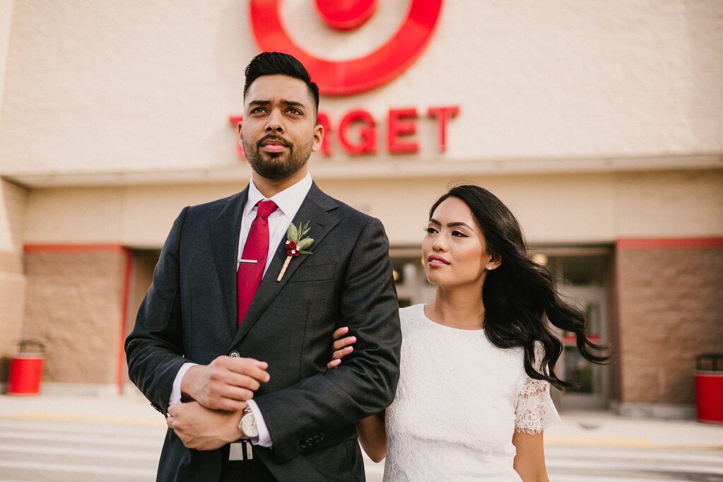 This Couple Took Their Wedding Photos at Target and Yes, They're