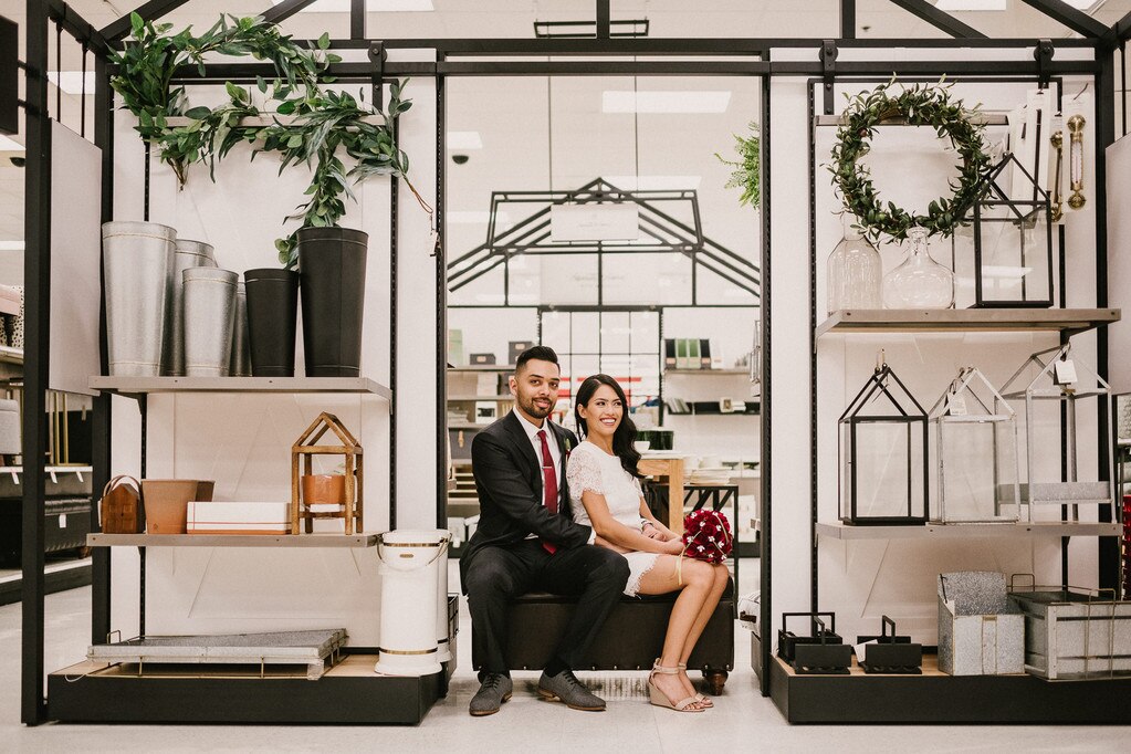 This Couple Took Their Wedding Photos at Target and Yes, They're