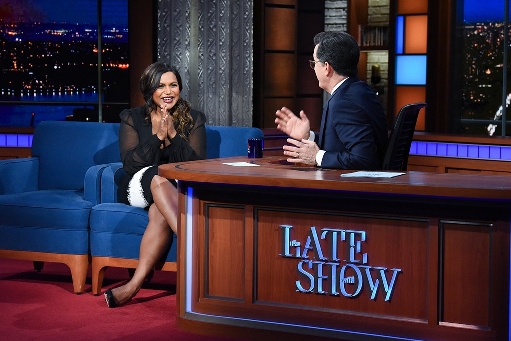 Mindy Kaling, The Late Show With Stephen Colbert 