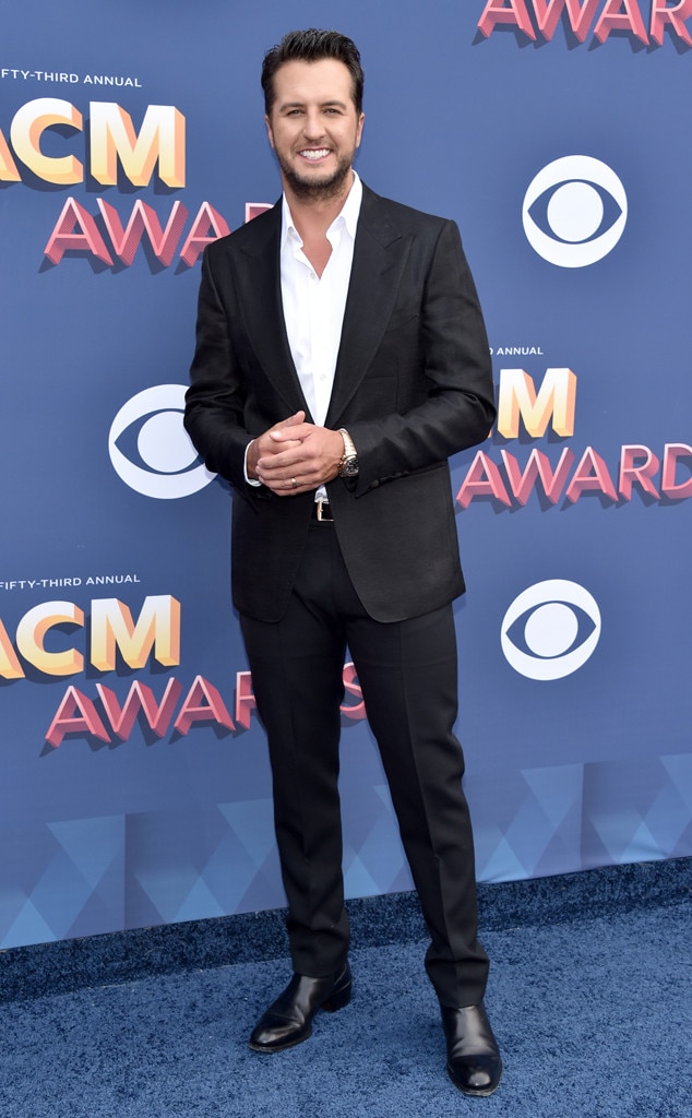 Luke Bryan from ACM Awards 2018 Red Carpet Fashion E! News