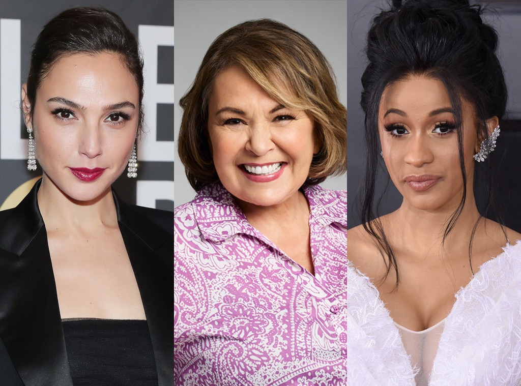 Gal Gadot, Roseanne, Cardi B