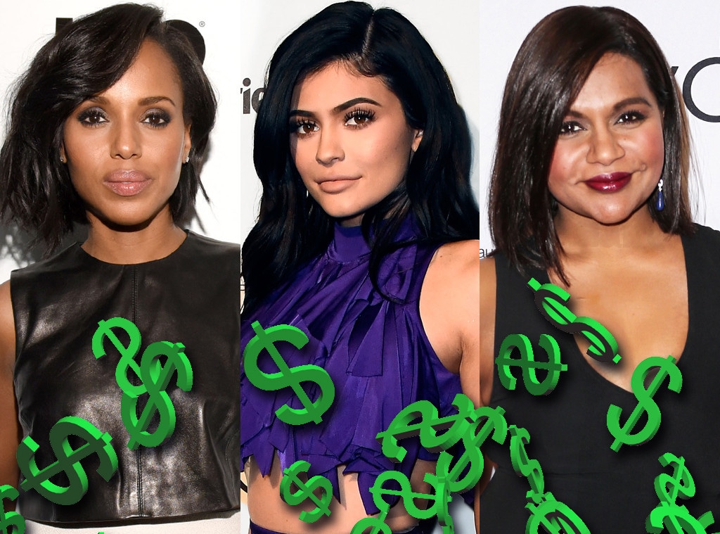 Kerry Washington, Kylie Jenner, Mindy Kaling