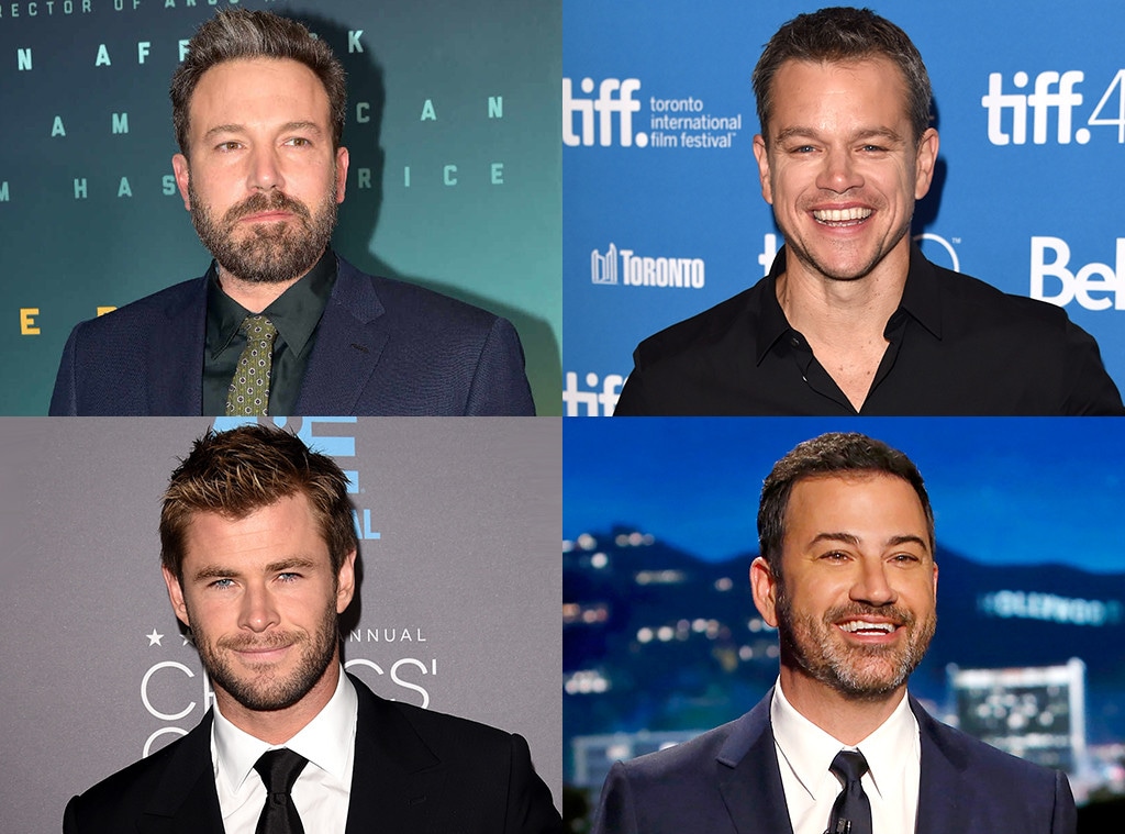 Ben Affleck, Matt Damon, Chris Hemsworth, Jimmy Kimmel