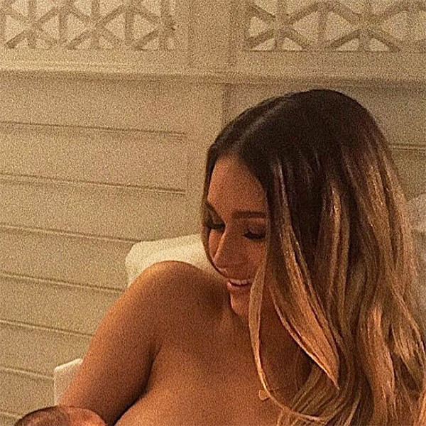 Robin Thicke's GF April Love Geary Defends Breastfeeding Photo
