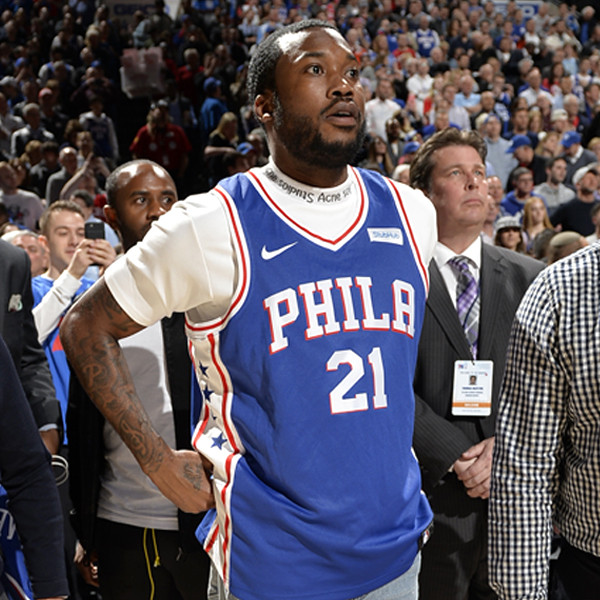 303 Meek Mill At The Sixers Game Stock Photos, High-Res Pictures