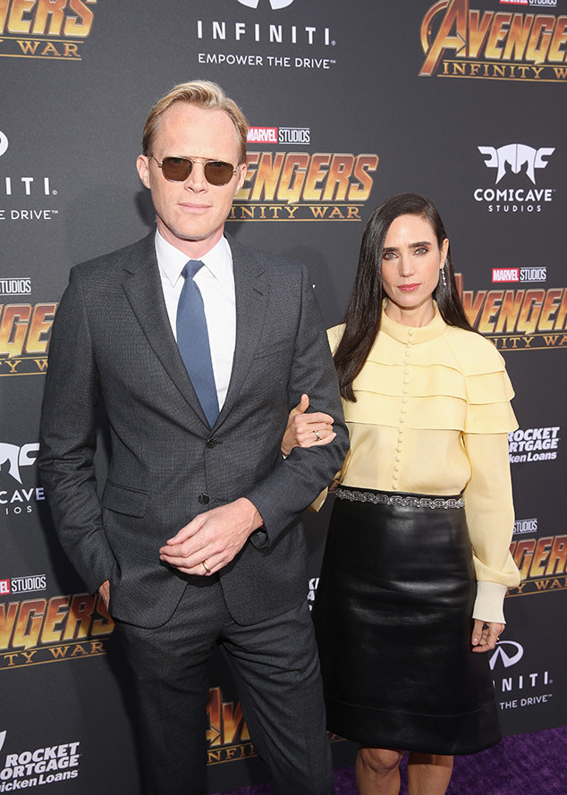 Jennifer Connelly and husband Paul Bettany attend Star Wars premiere