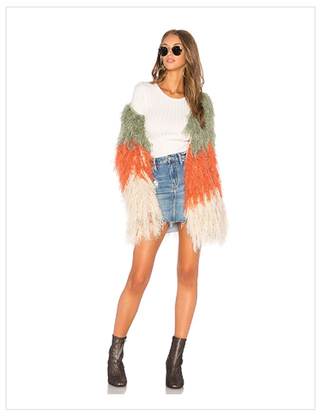 ESC: Saturday Savings Market, Colorblock Faux Fur