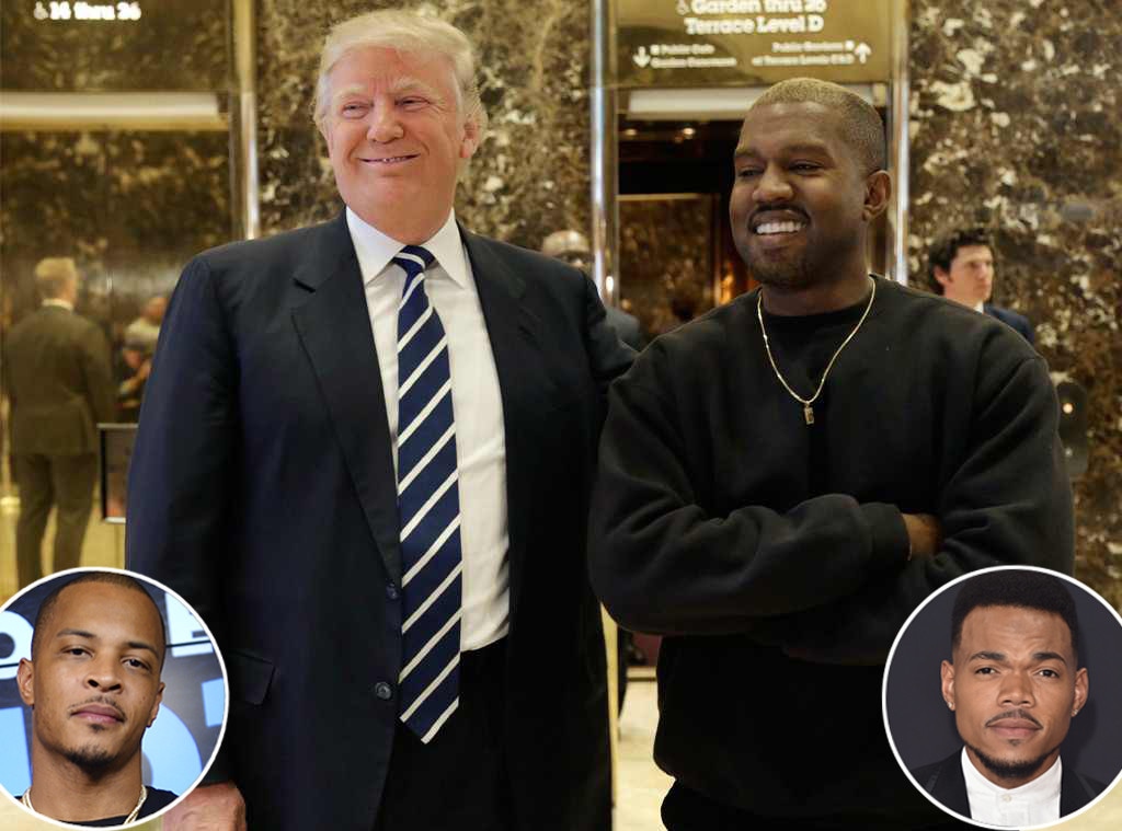 Donald Trump, Kanye West, Chance the Rapper, T.I.
