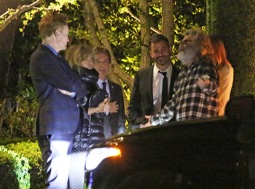 Kurt Russell, Goldie Hawn, Martin Short, Jimmy Kimmel, Conan O'Brien, Tom Hanks & Rita Wilson anniversary party