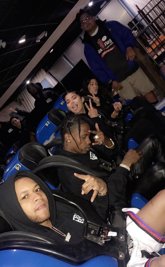 Kylie Jenner, Travis Scott, Six Flags