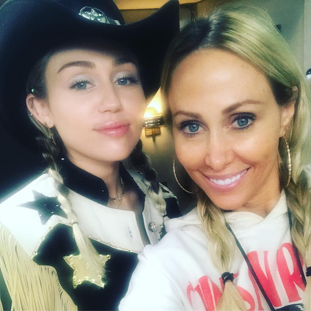 Miley Cyrus and Her Mom Tish Wear Designer Looks in New York