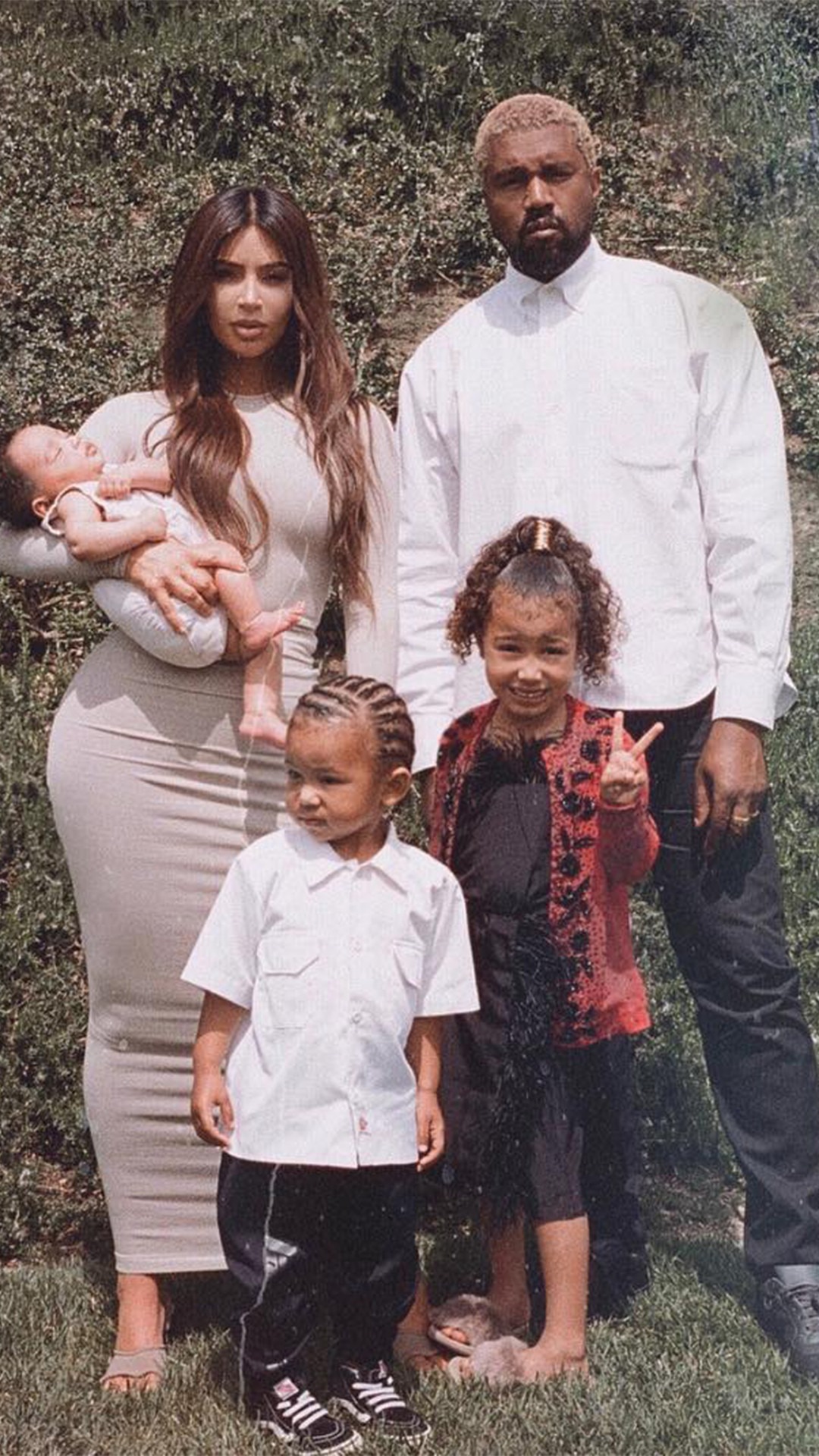 Kim Kardashian, Kanye West, North, Saint, Chicago