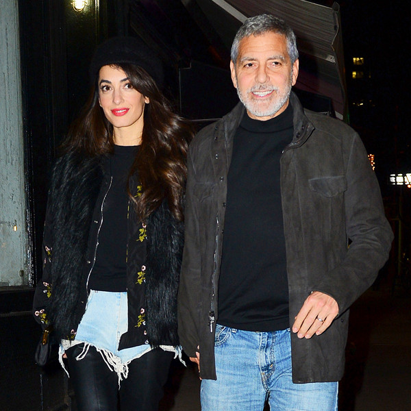 Amal Clooney Puts a Twist on Daisy Dukes During Date Night With George