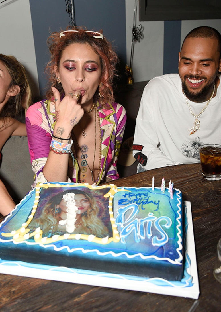 Chris Brown, Paris Jackson's 20th Birthday Party