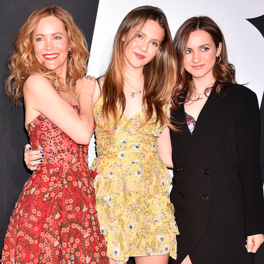 Leslie Mann Says She's So Proud of Daughters Maude and Iris