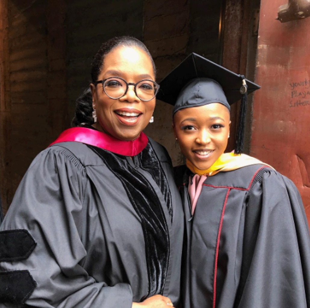 Oprah and Thando from Stars Celebrate Mother's Day 2018 E! News