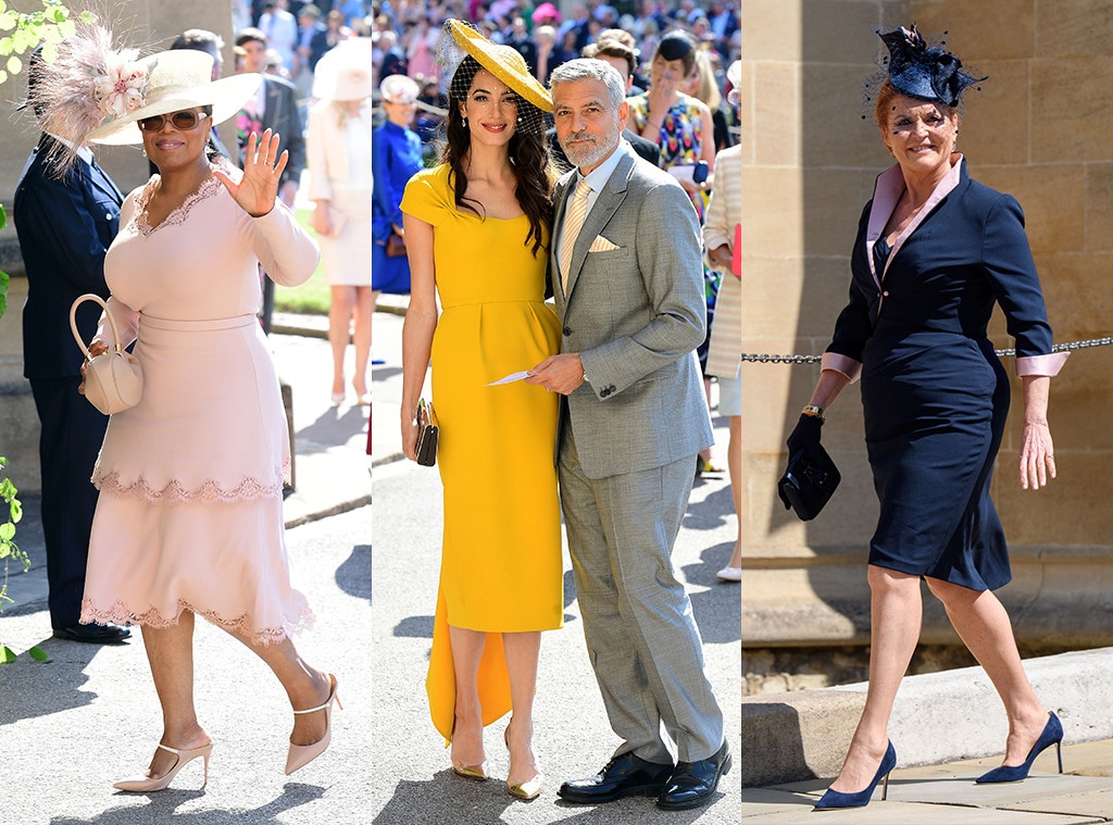 Oprah Winfrey, Amal Clooney, George Clooney, Sarah Ferguson, royal wedding