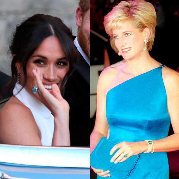 Did Meghan Markle Wear Princess Dianas Ring To Reception E Online Ca 0560