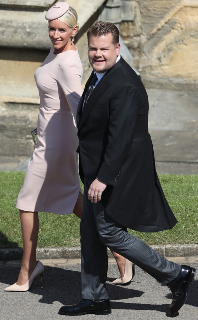 James Corden, Julia Carey, Royal Wedding Arrivals