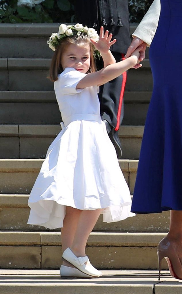 Princess Charlotte Steals the Show With Adorable Wave at the Wedding Princess Charlotte Steals the Show With Adorable Wave at the Wedding