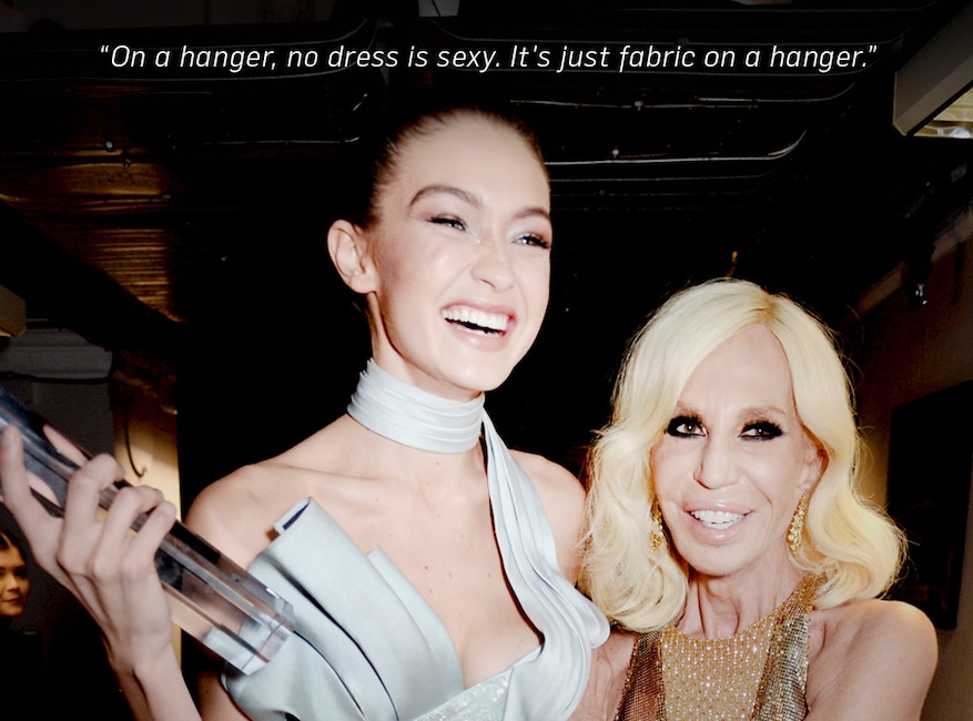 ESC: Donatella Versace, Gigi Hadid