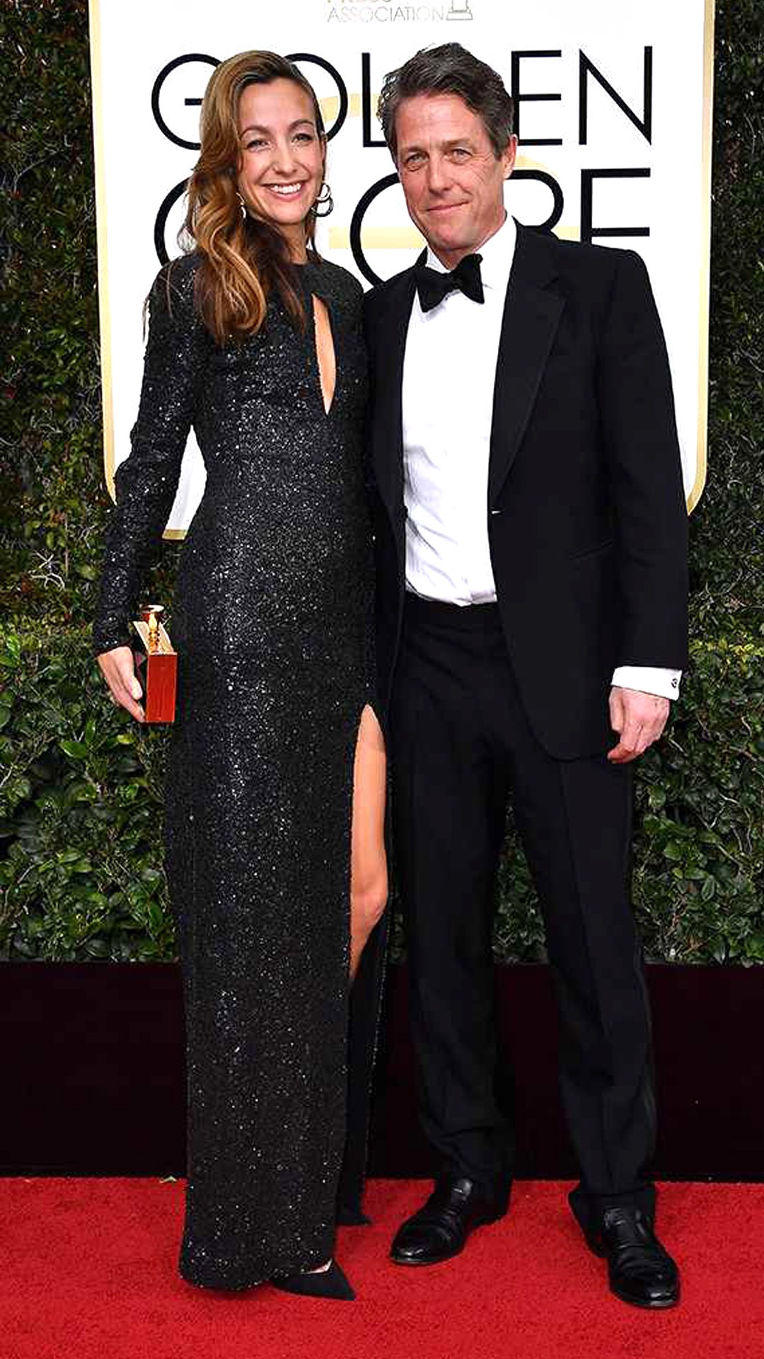 Anna Elisabet Eberstein, Hugh Grant, 2017 Golden Globes, Couples