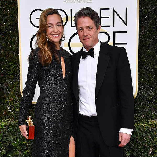 Anna Elisabet Eberstein, Hugh Grant, 2017 Golden Globes, Couples