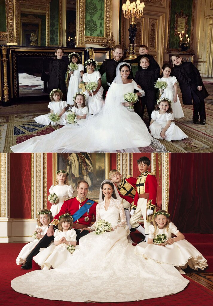 How Harry & Meghan's Wedding Portraits Differ From William & Kate's | E ...