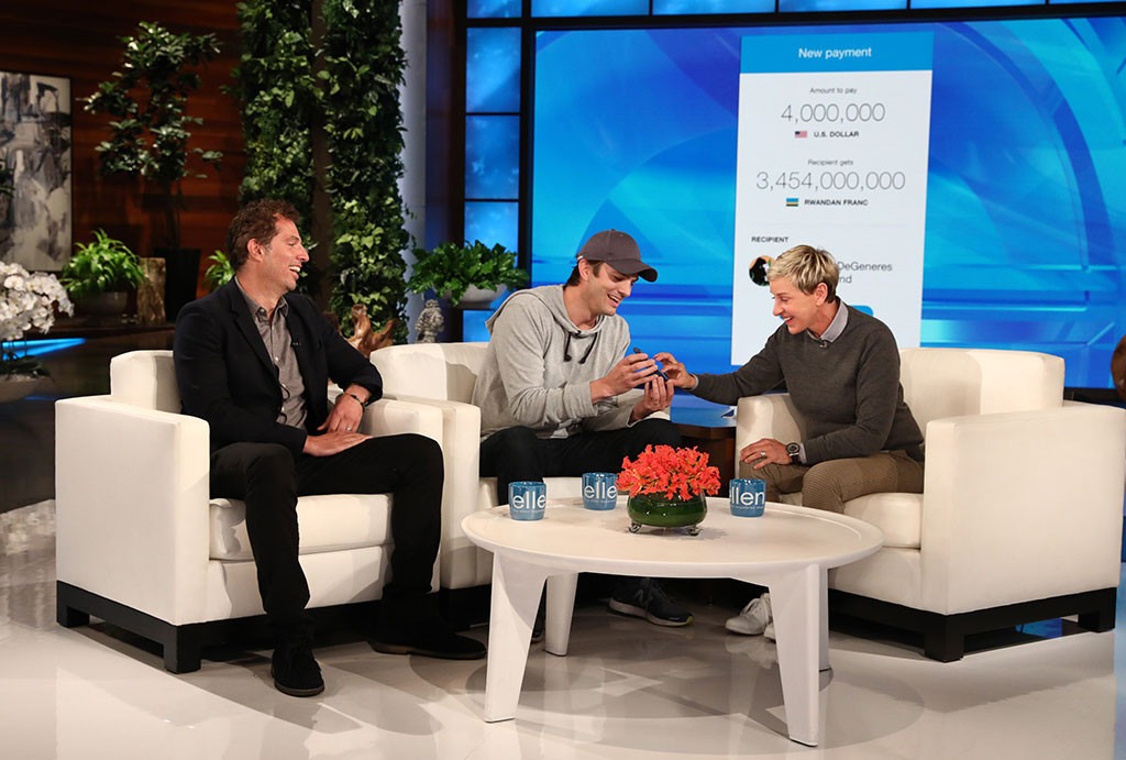 Ashton Kutcher, Ellen DeGeneres