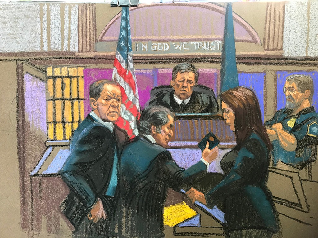 Harvey Weinstein, Courtroom Sketch