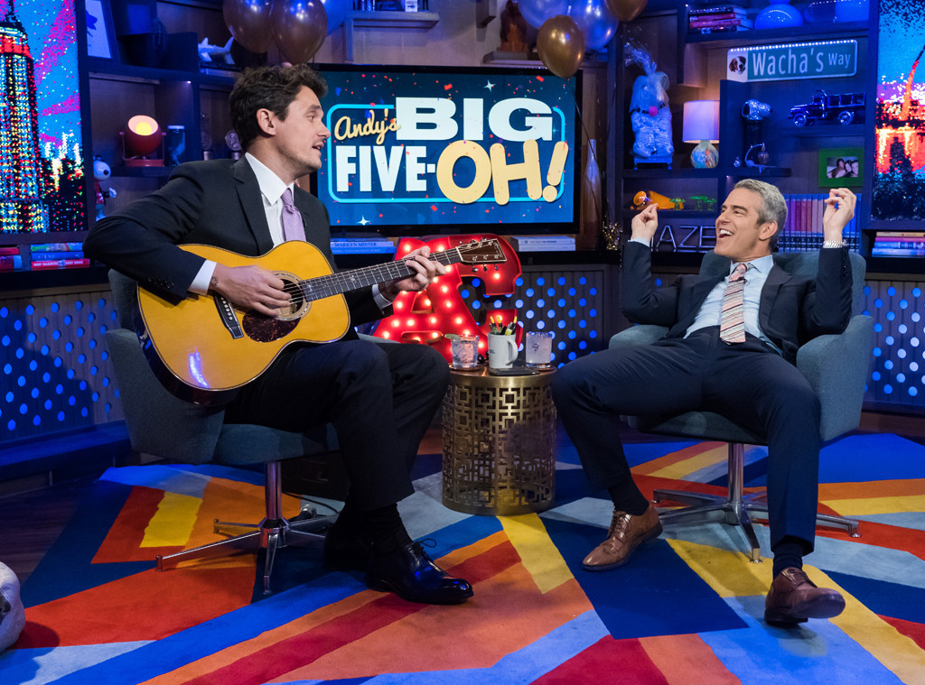 John Mayer Takes The Reins For Andy Cohen S Wwhl Birthday Bash E Online Ca