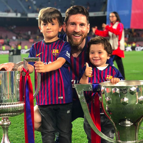 Tienes que ver el adorable video de los hijos de Leo Messi apoyando a
