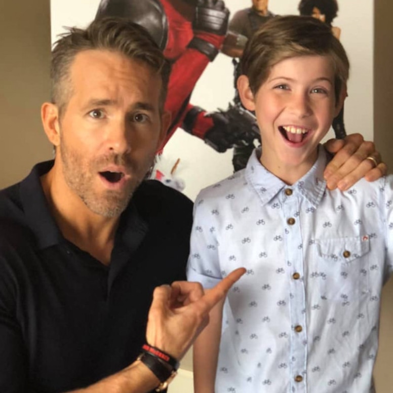 Ryan Reynolds, Jacob Tremblay, Instagram