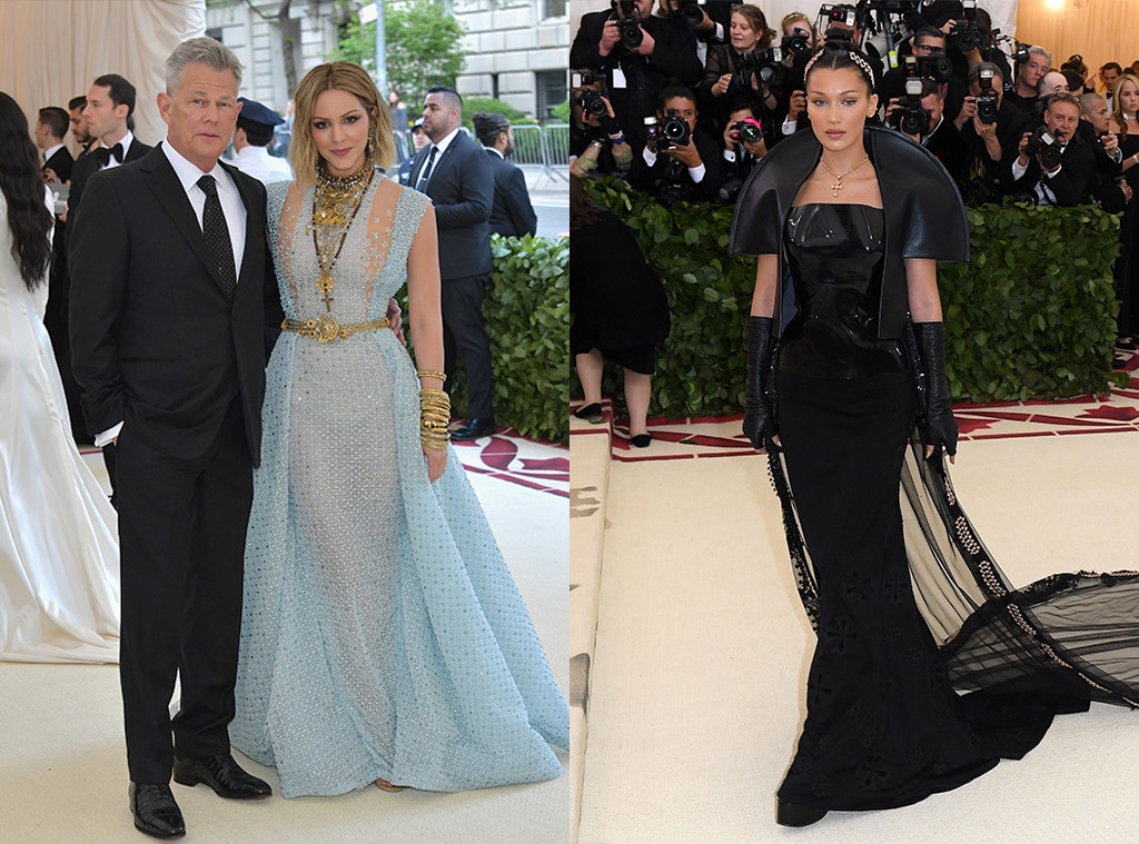 David Foster, Katherine McPhee, Bella Hadid 2018 Met Gala, Red Carpet Fashions