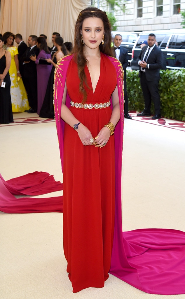 Katherine Langford from 2018 Met Gala Red Carpet Fashion | E! News