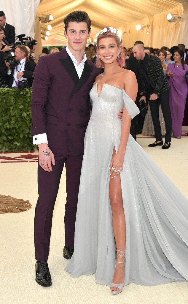 Shawn Mendes & Hailey Baldwin from 2018 Met Gala: Red Carpet Couples ...