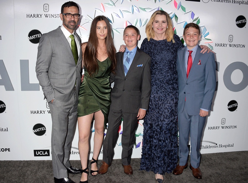 Reza Jarrahy, Alizeh Keshvar Davis Jarrahy, Kian William Jarrahy, Geena Davis, Kaiis Steven Jarrahy