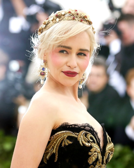 ESC: Emilia Clarke, Met Gala 2018, Head Pieces