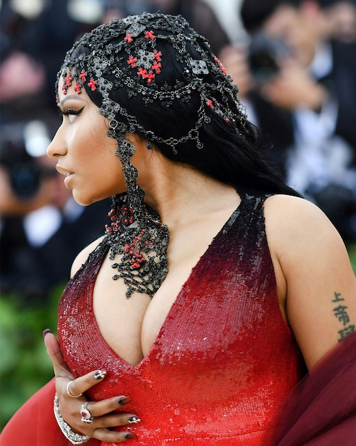 ESC: Nicki Minaj, Met Gala 2018, Head Pieces