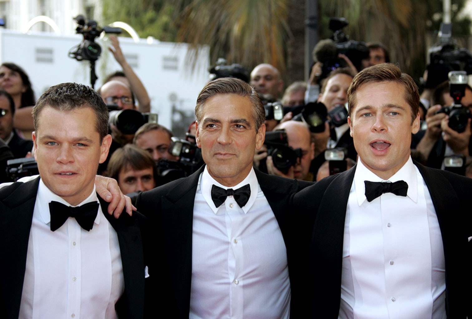 Matt Damon, George Clooney, Brad Pitt, Cannes Film Festival, 2007