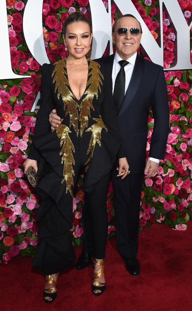 Thalia and Tommy Mottola from Tony Awards 2018: Red Carpet Fashion | E