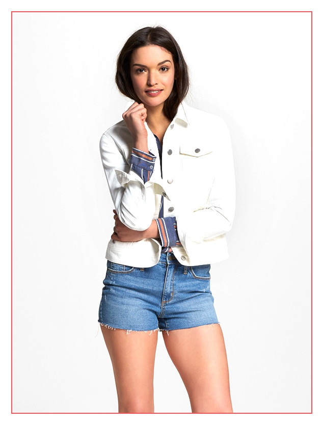 white jean jacket target