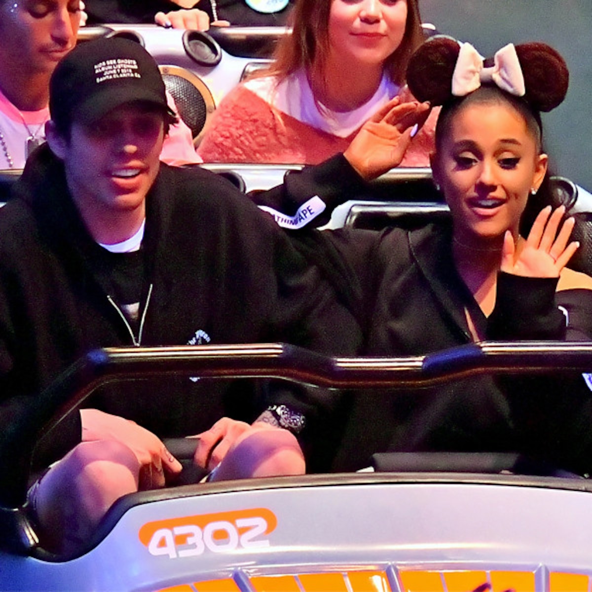 Ariana Grande Pete Davidson Celebrate Their Engagement At Disneyland E Online
