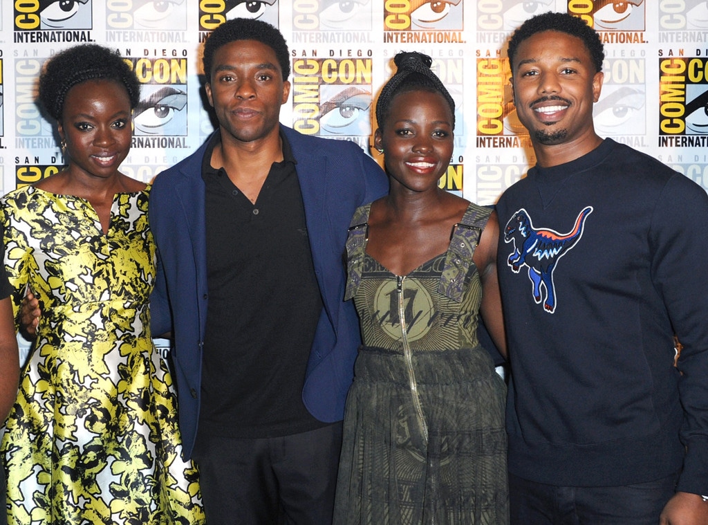 Black Panther, Danai Gurira, Chadwick Boseman, Lupita Nyong'o, Michael B. Jordan