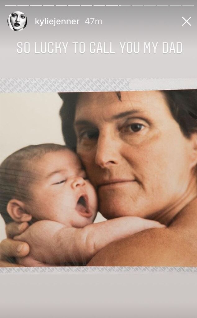 A lucky little lady from Kendall and Kylie Jenner’s Father’s Day