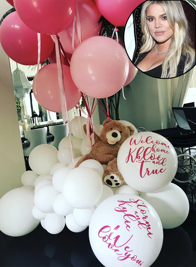 Khloe Kardashian, Father's Day 2018, Balloons, Kylie Jenner