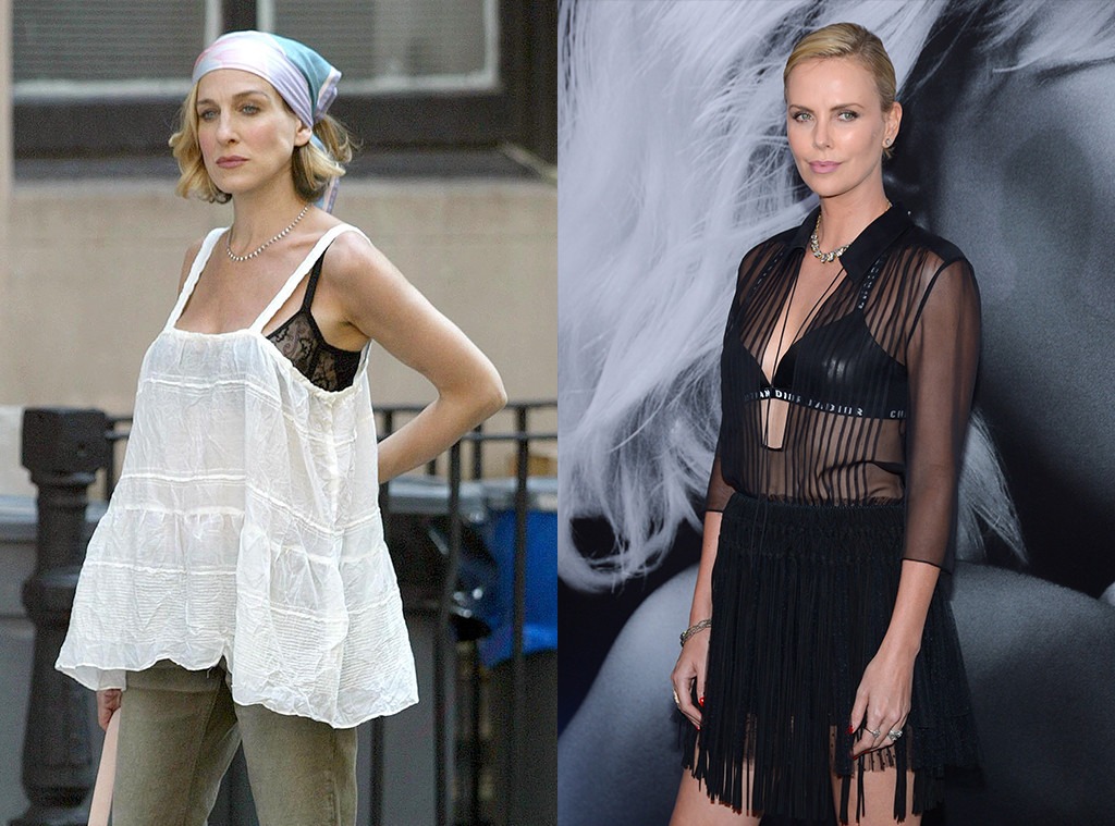 Sex and the City fashion trends, sheer tops