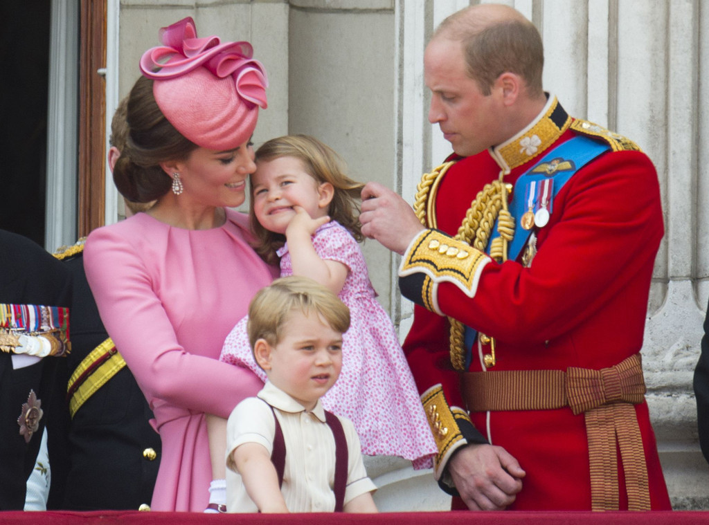 Kate Middleton, Princess Charlotte, Prince George, Prince William, Trooping the Colour 2017