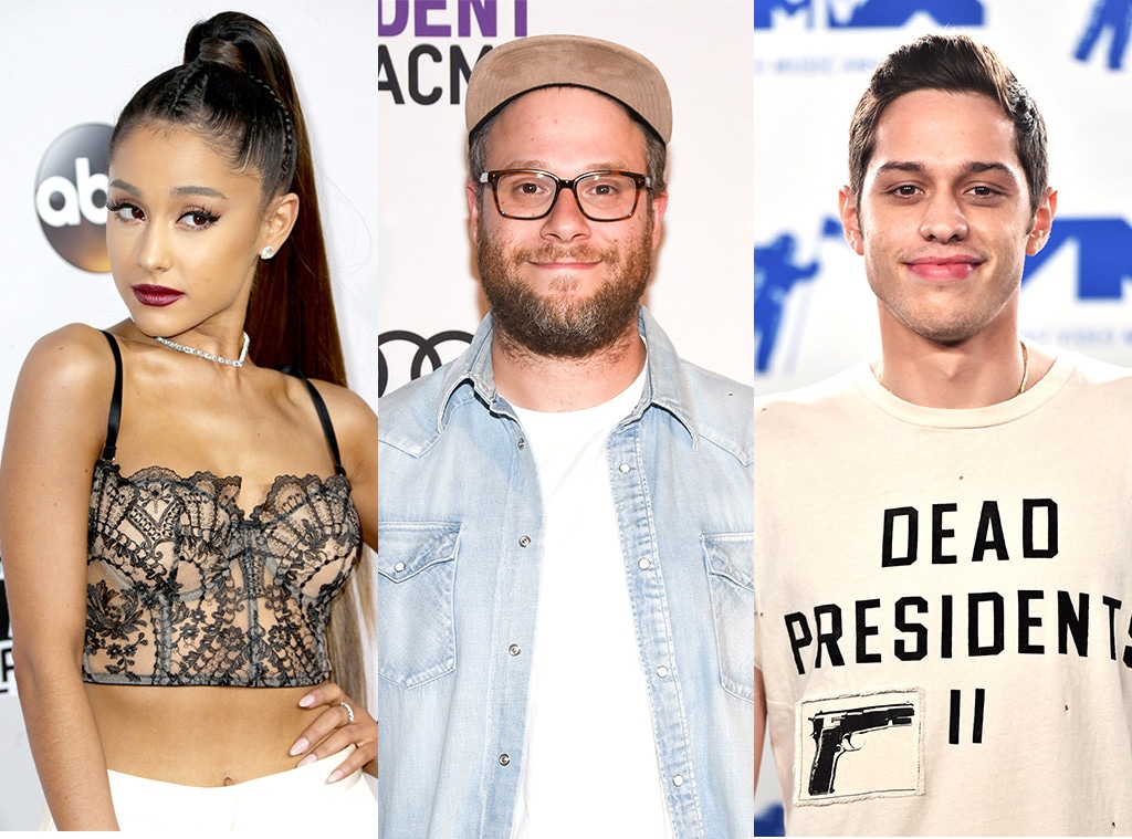 Ariana Grande, Seth Rogen, Pete Davidson