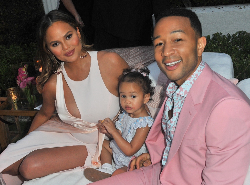 Chrissy Teigen, Luna Simone Stephens & John Legend from The Big Picture